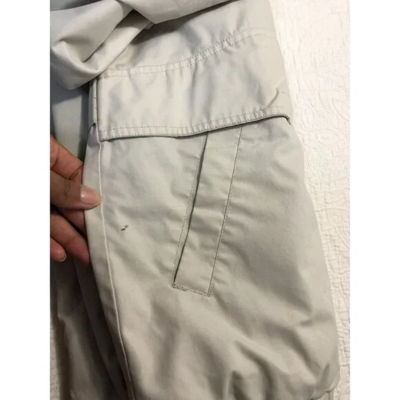 Vintage KnightsBridge  Bomber Jacket Lightweight Beige Mens L/G Casual - Picture 11 of 16